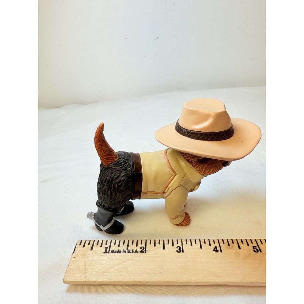 Hamilton Spurs’N Fur Yorkie Cowboy Figurine - Picture 11 of 11